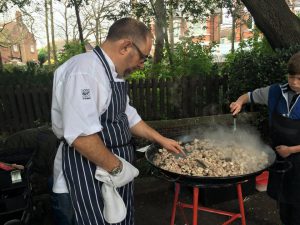 Seafood seller at Broadstairs Food Festival Spring Fair