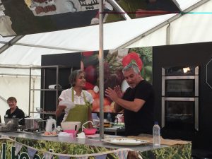 Chetna Makan and Paul Hollywood at Broadstairs Food Festival 2014