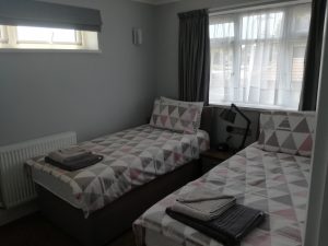 back bedroom configured as a twin