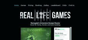 real life games home page screen grab